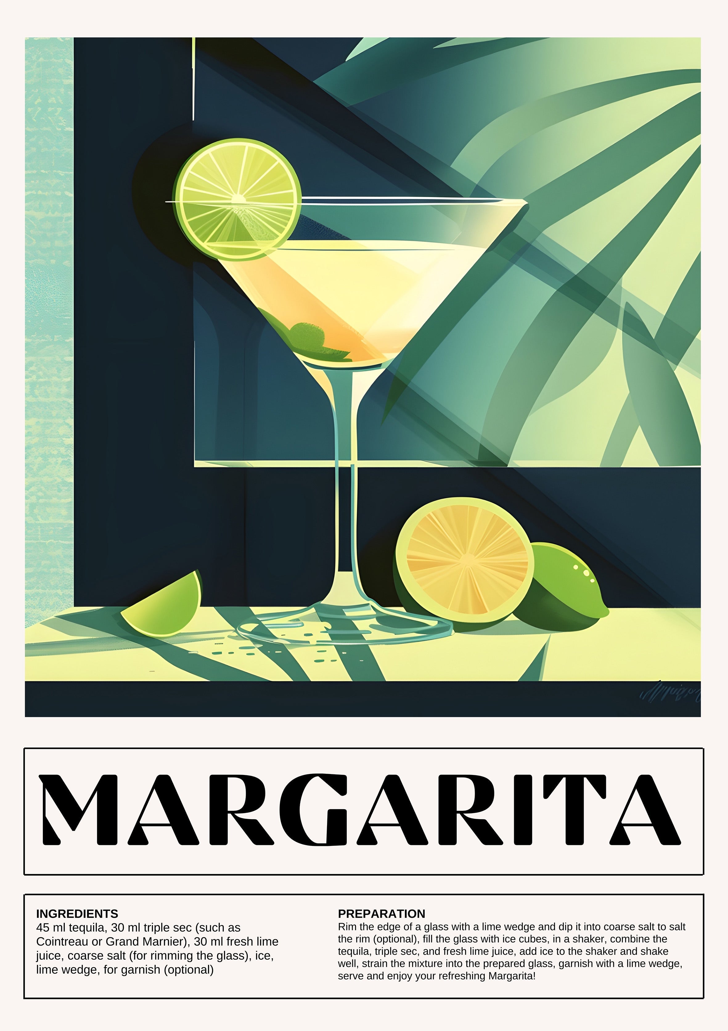 Margarita metal poster artwork